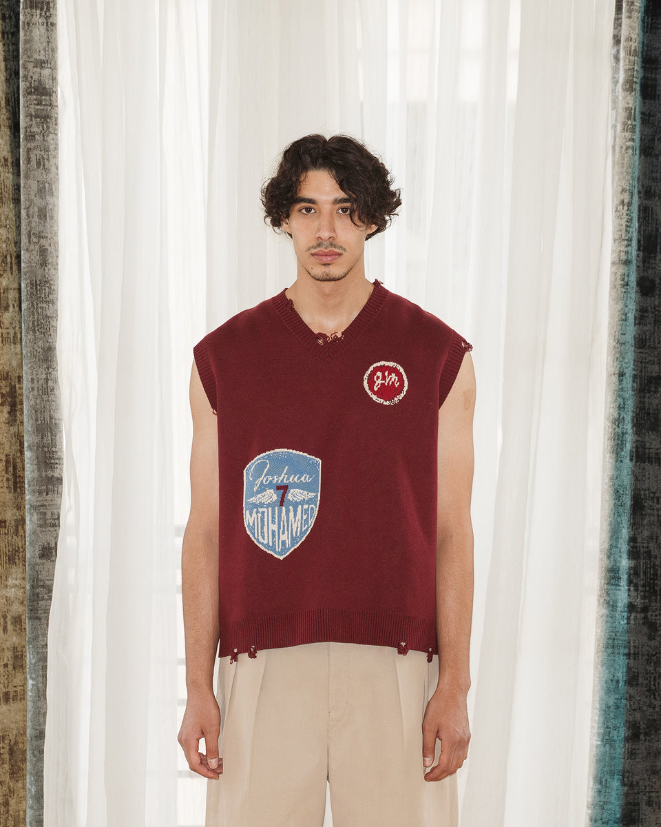 JM Logo Knit Vest – JOSHUA MOHAMED
