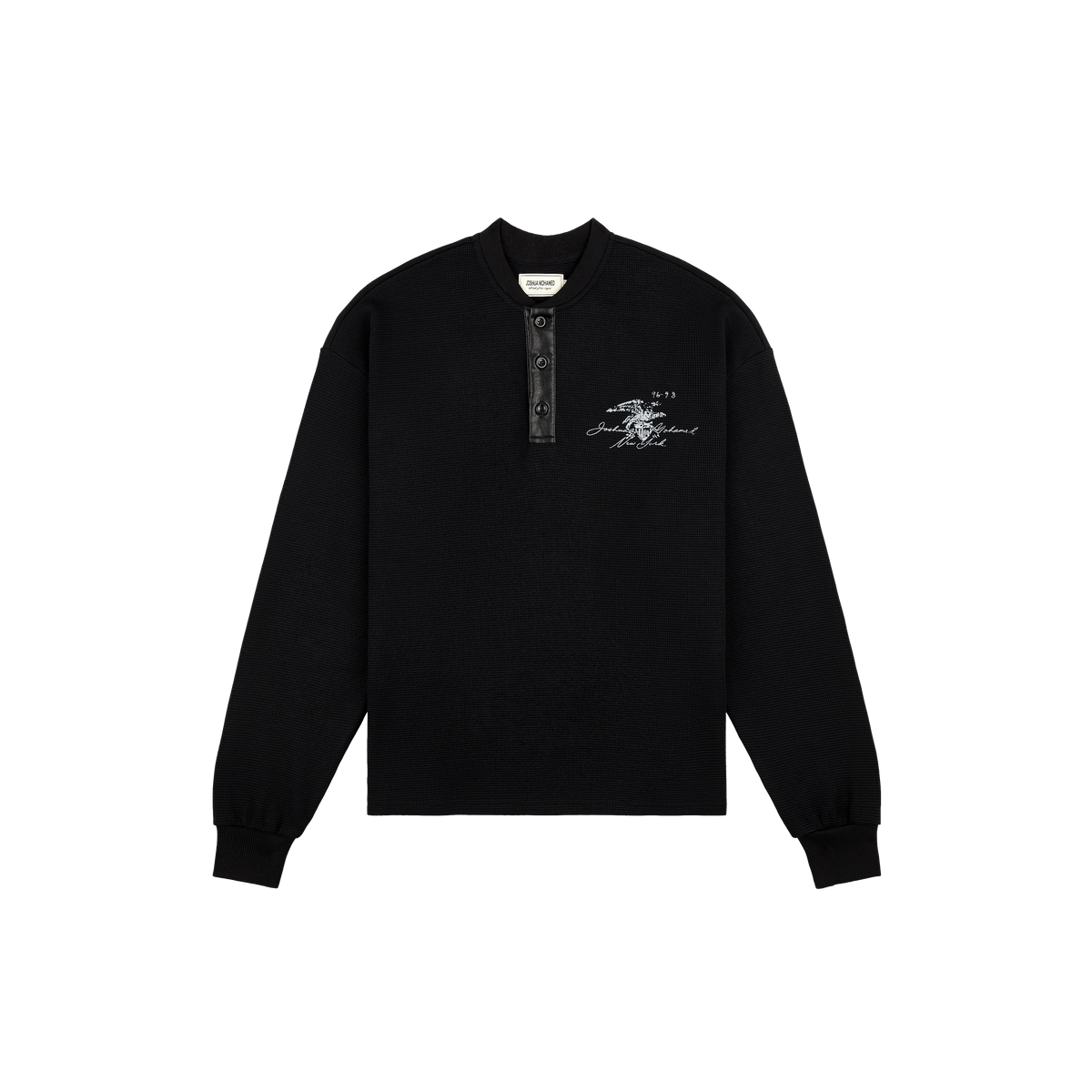 Waffle Henley Shirt – JOSHUA MOHAMED