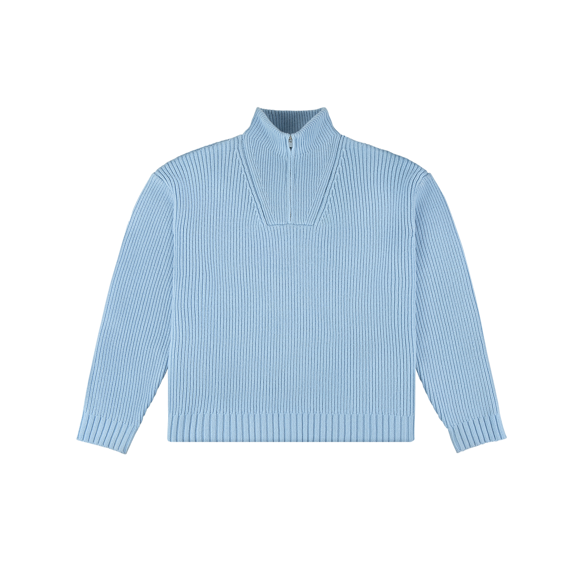 Blue Quarter Zip Sweater – JOSHUA MOHAMED