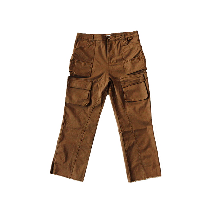 Brown Split Cargo Pants JOSHUA MOHAMED