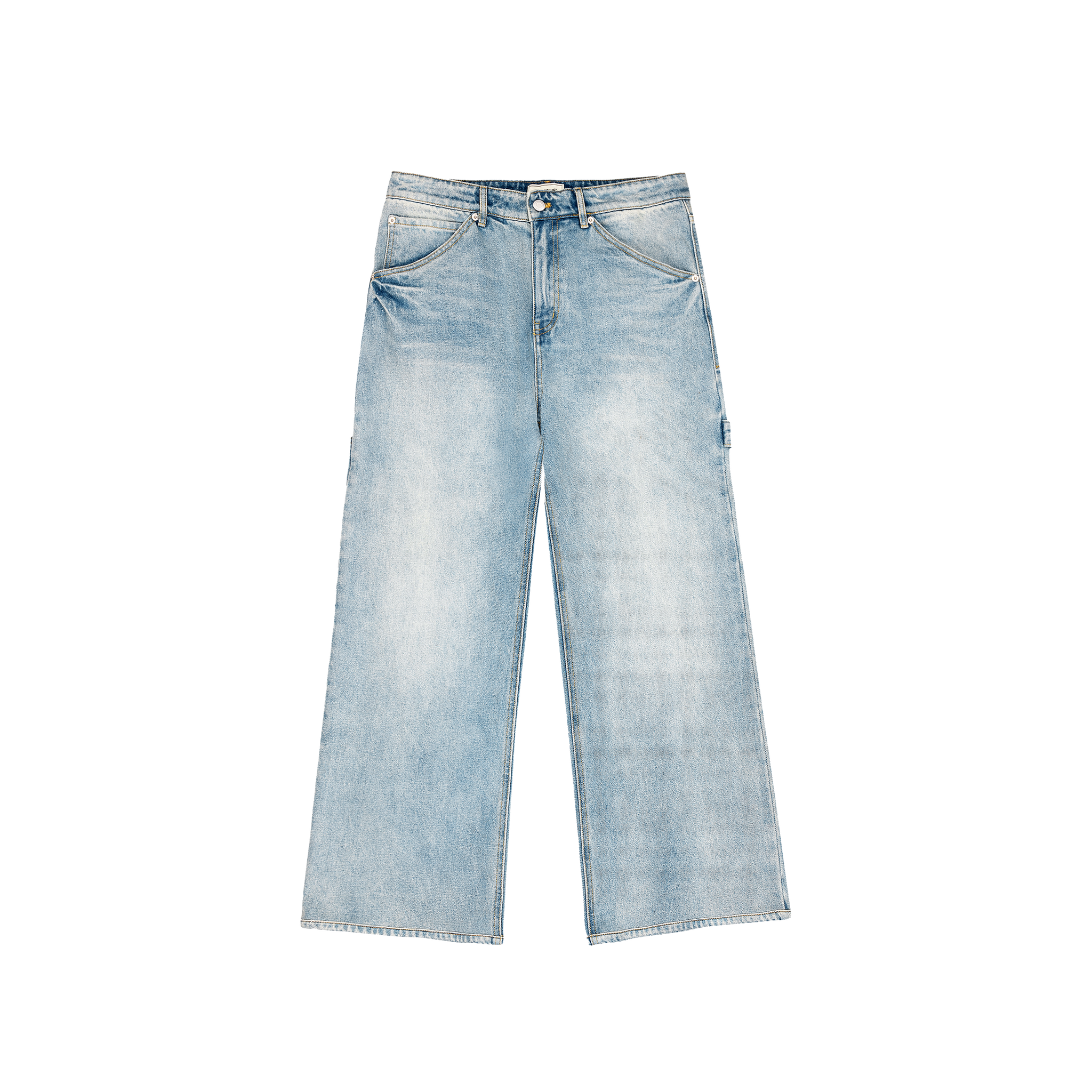 Blue JM Wide Leg Washed Denim – JOSHUA MOHAMED