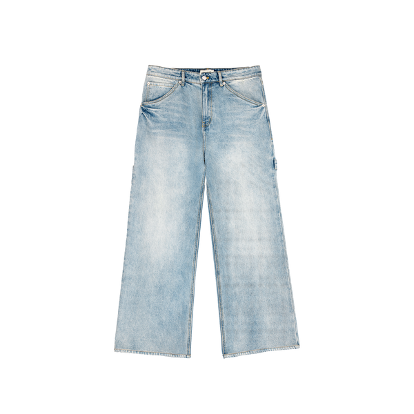 Blue JM Wide Leg Washed Denim – JOSHUA MOHAMED