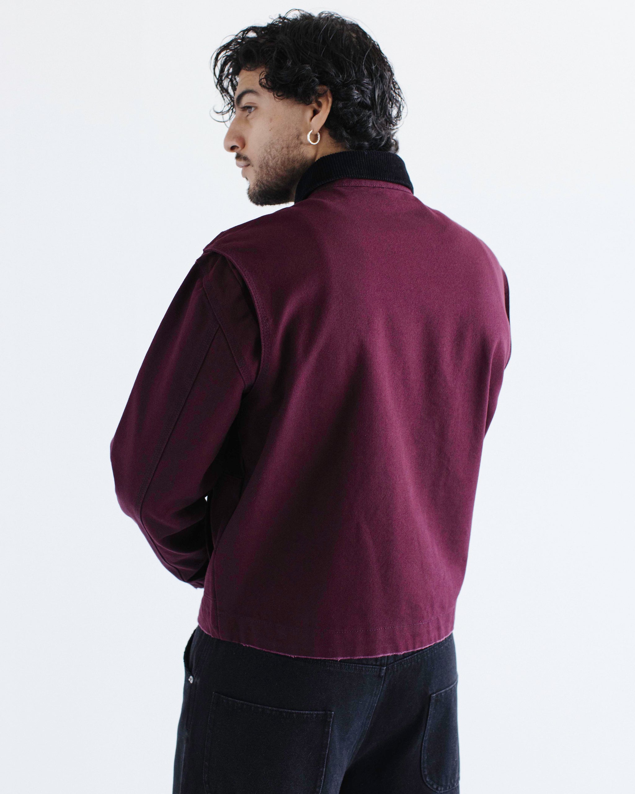 Thirtytwo☆Venice Jacket☆burgundy☆M size JUNKO-JACKET-PRINT_1a5345e8-