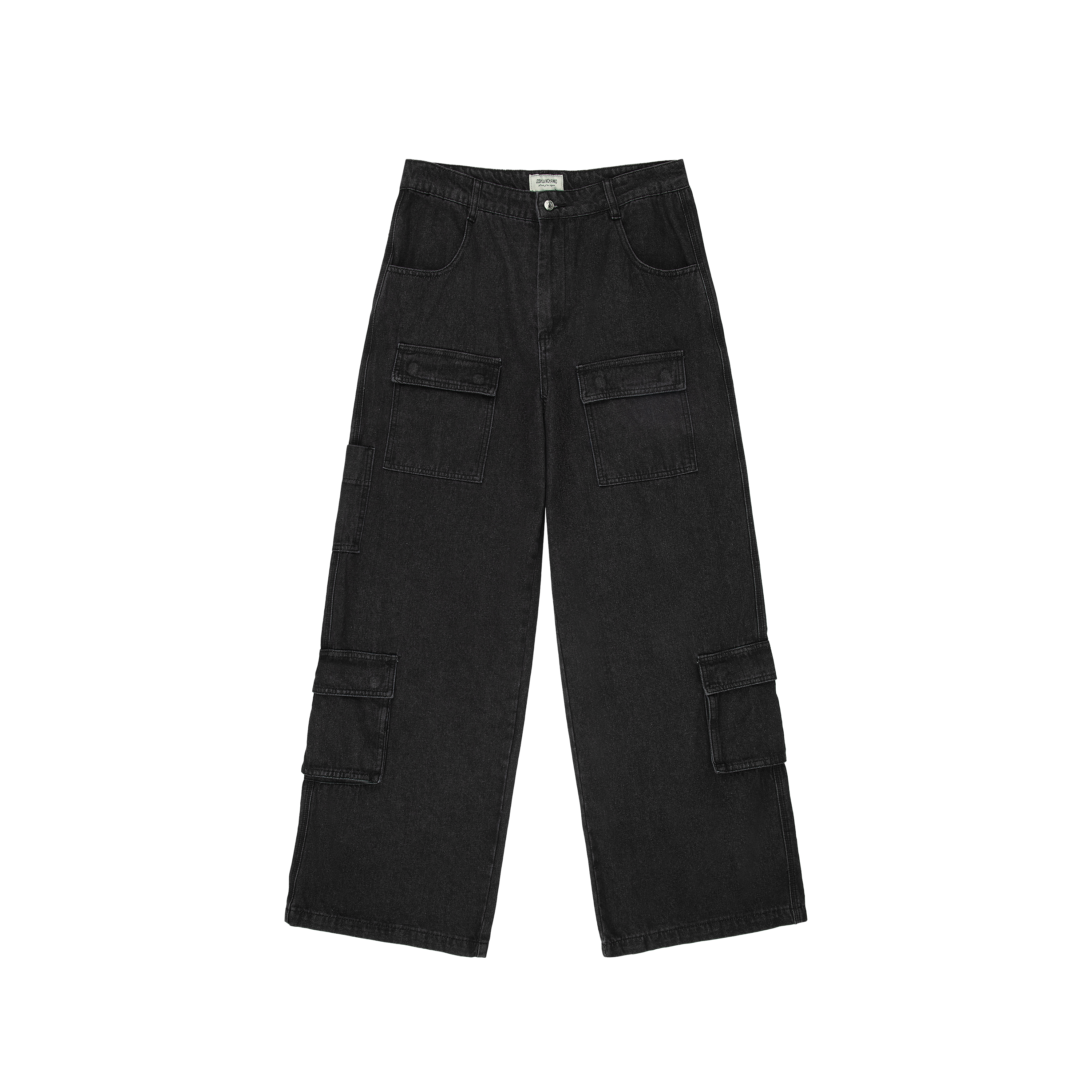 Black JM Wide Leg Denim Cargo Pants – JOSHUA MOHAMED
