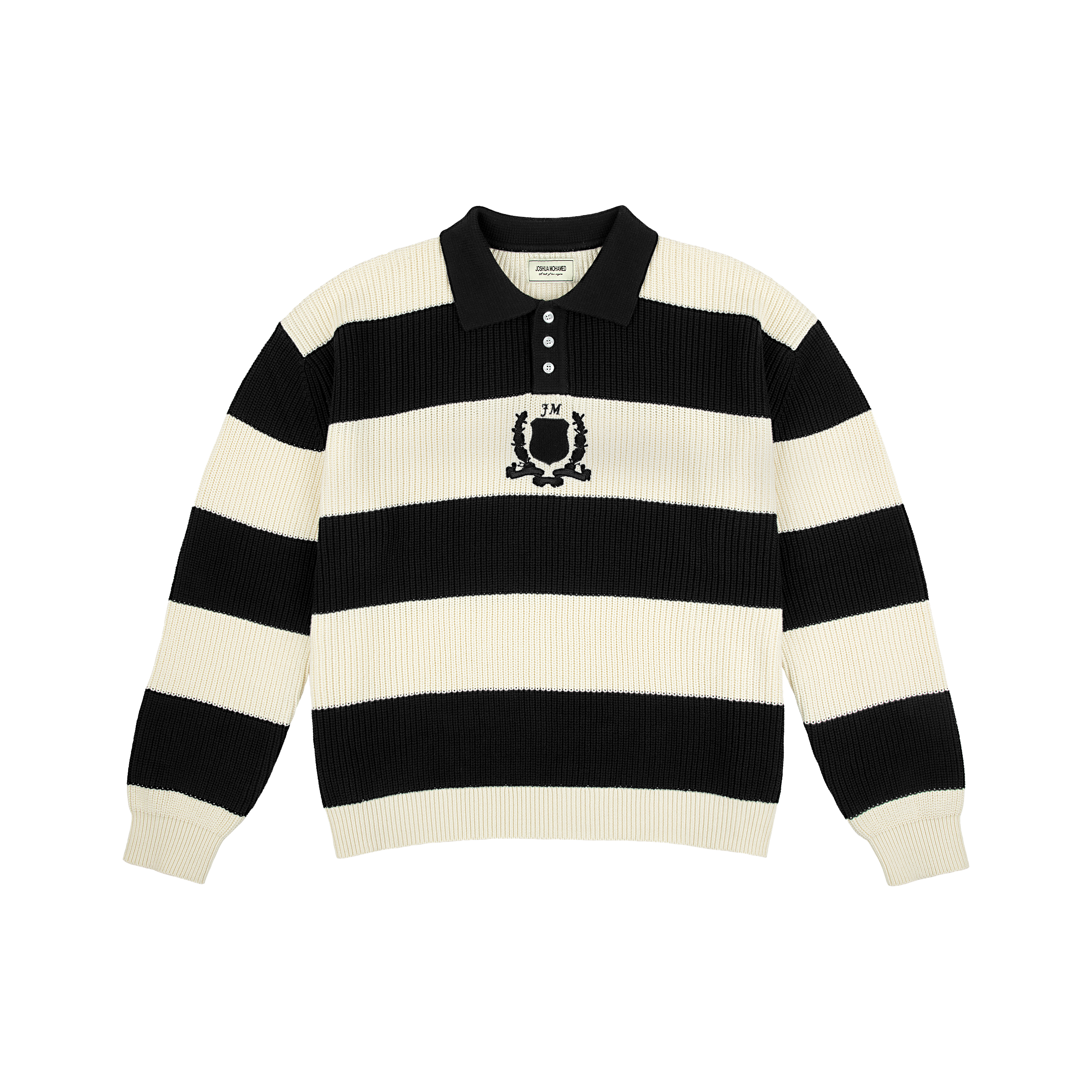 トップス 6(ROKU) SHEER JAQUARED RUGBY SHIRT KNIT 6(ロク)の トップス 6(ROKU) SHEER JAQUARED RUGBY SHIRT KNIT 6(ロク)の
