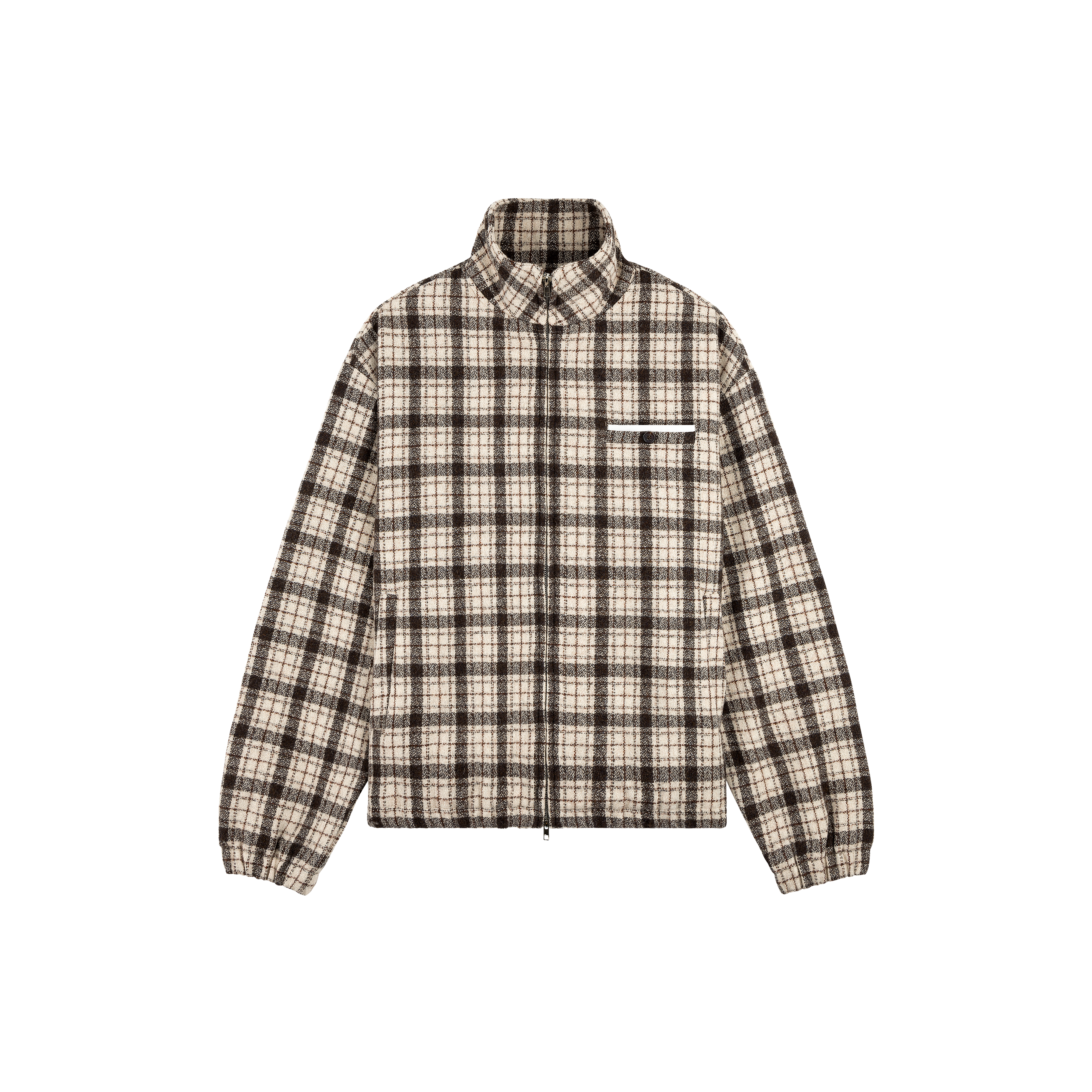ジャケット・アウター lawgy check stand collar blouson check stand collar blouson / チェックスタンドカラーブルゾン