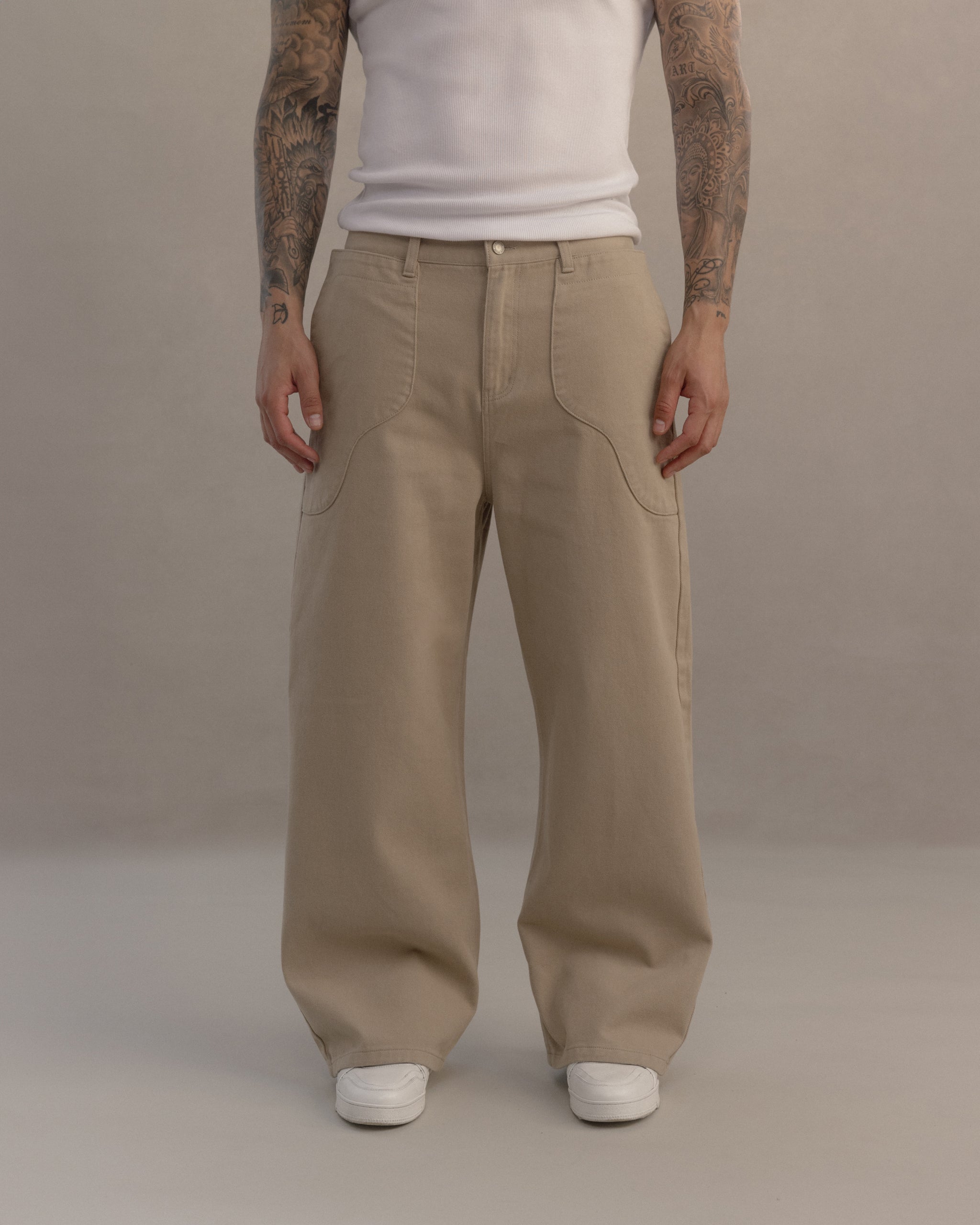 Tan Layered Pocket Pants – JOSHUA MOHAMED