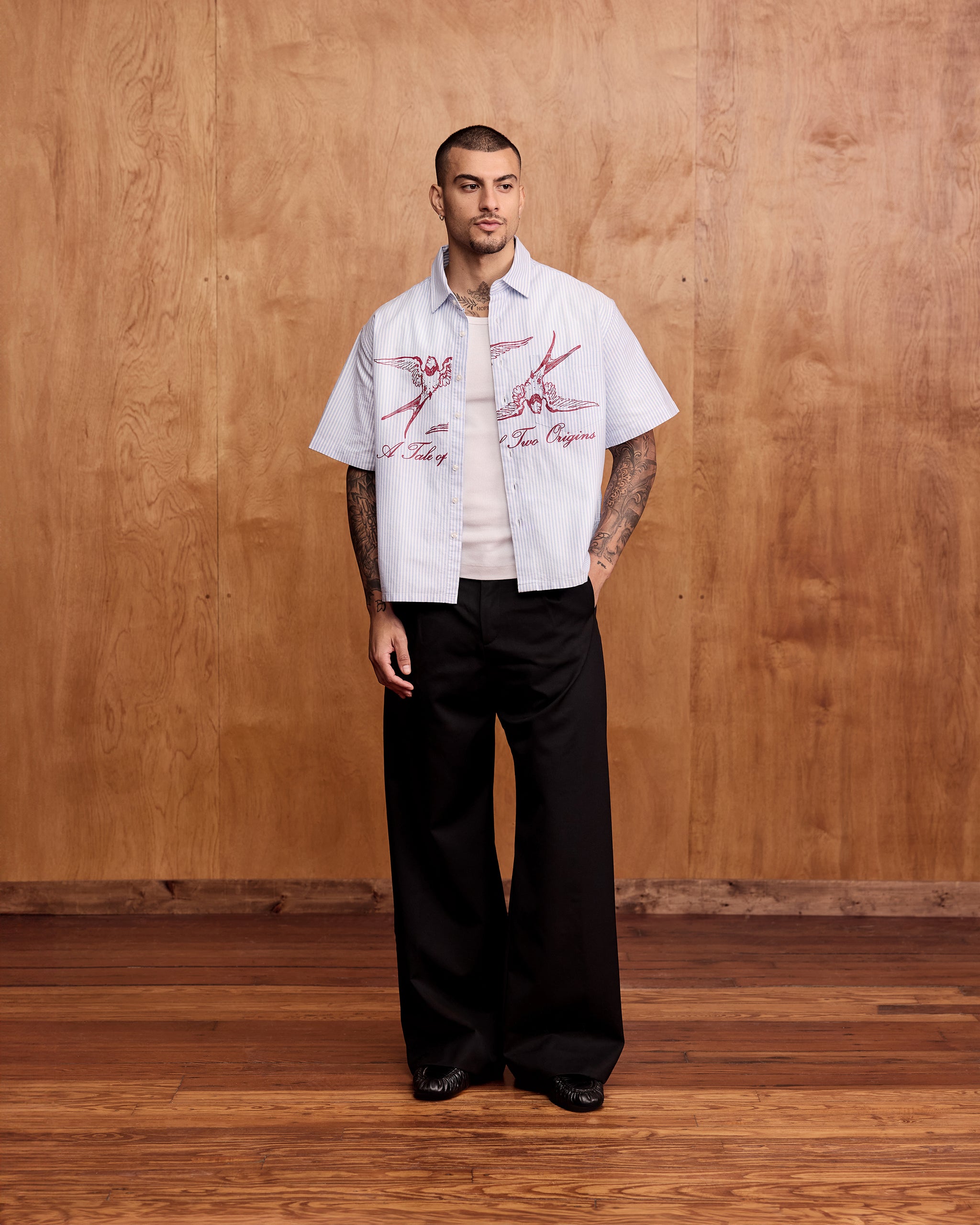 Striped Short Sleeve Origins Shirt – JOSHUA MOHAMED