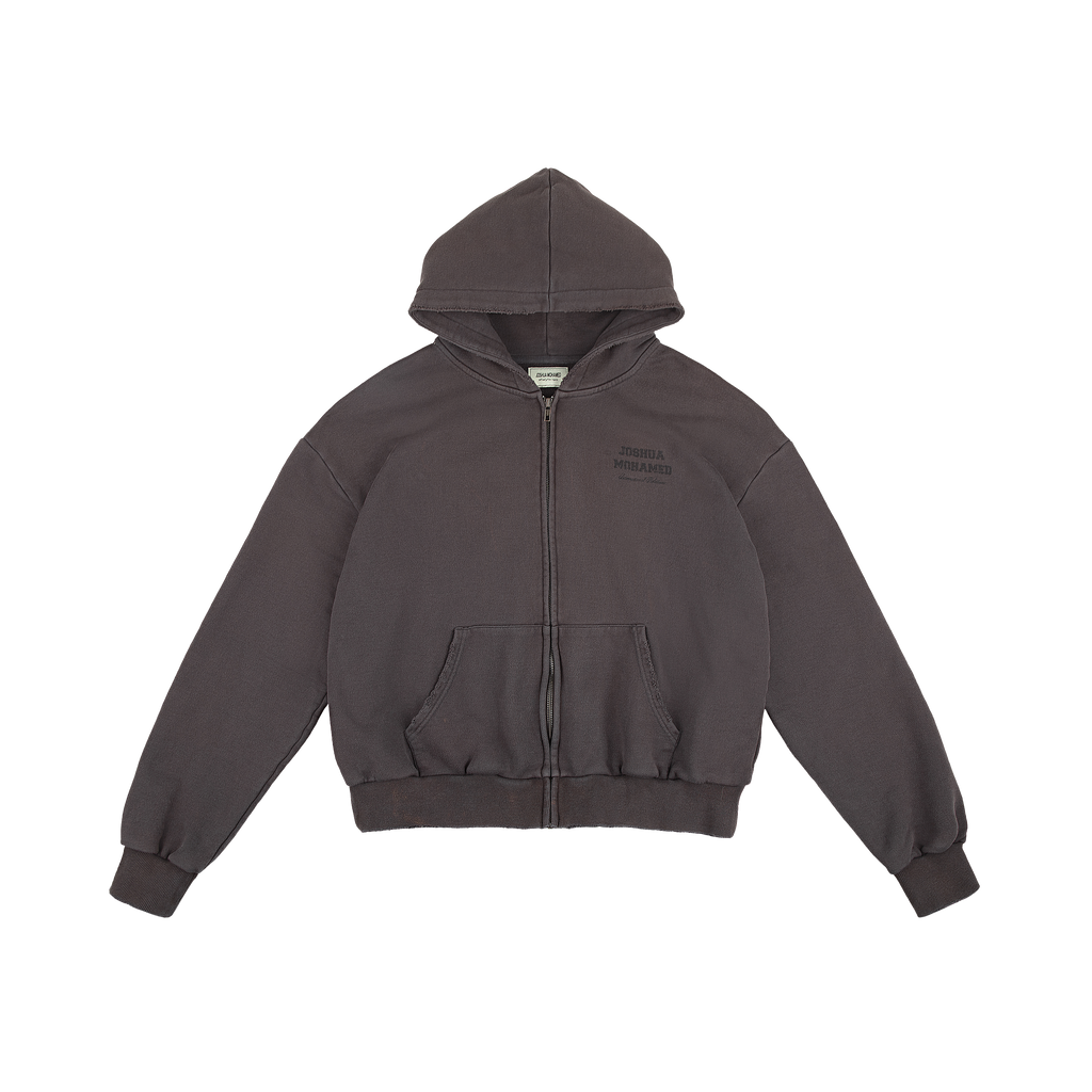 Charcoal zip up hoodie on sale