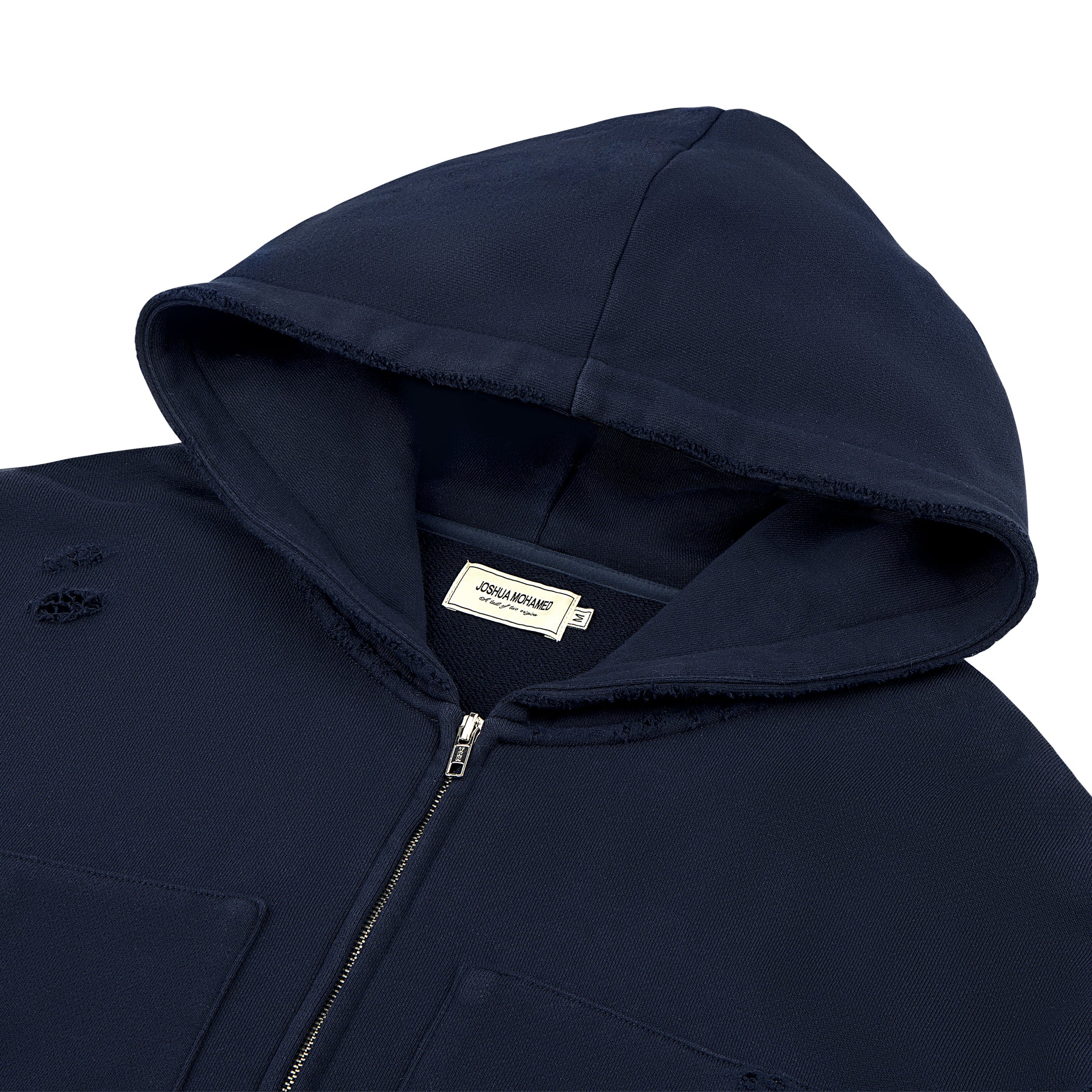 Navy Zip-up Hoodie – JOSHUA MOHAMED