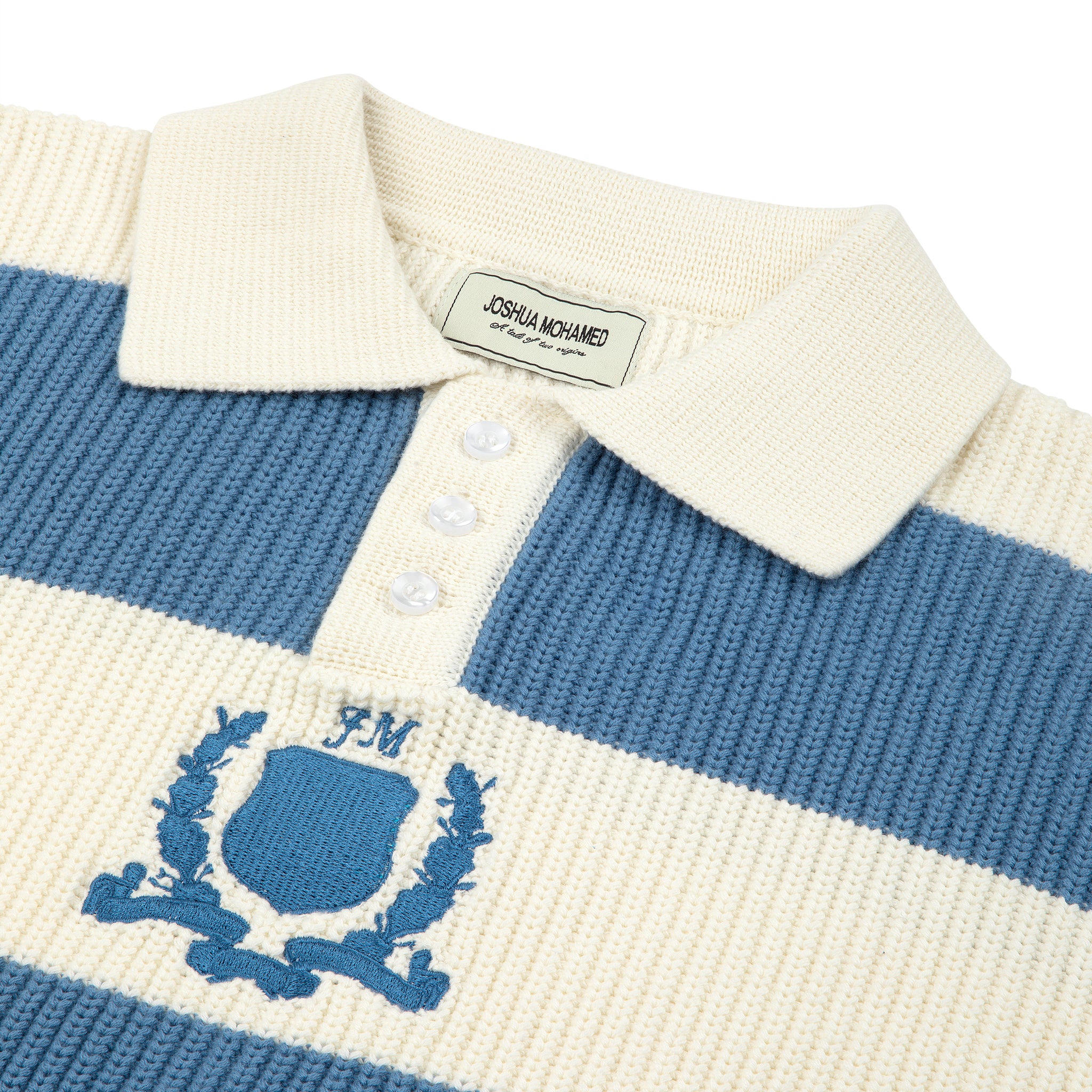 Blue Striped JM Rugby Knit – JOSHUA MOHAMED